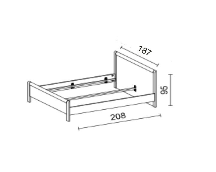 Stolwit - londyn - łóżko 180 bez pojemnika