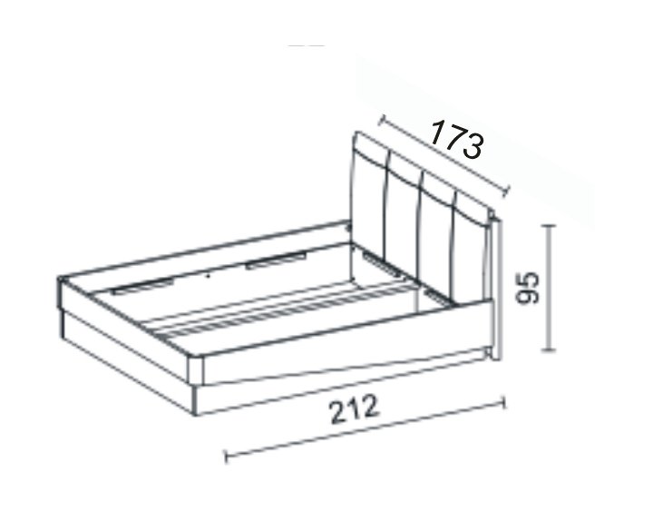 Stolwit - liverpool - łóżko 160 bez pojemnika