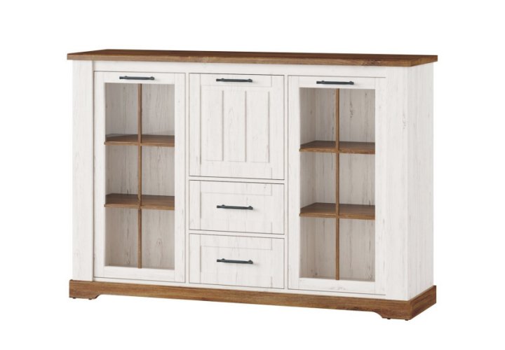 Szynaka - country - bufet 2-drzwiowy z 2 szufladami i barkiem