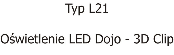 Dekort  typ l21 oświetlenie led dojo  3d clip