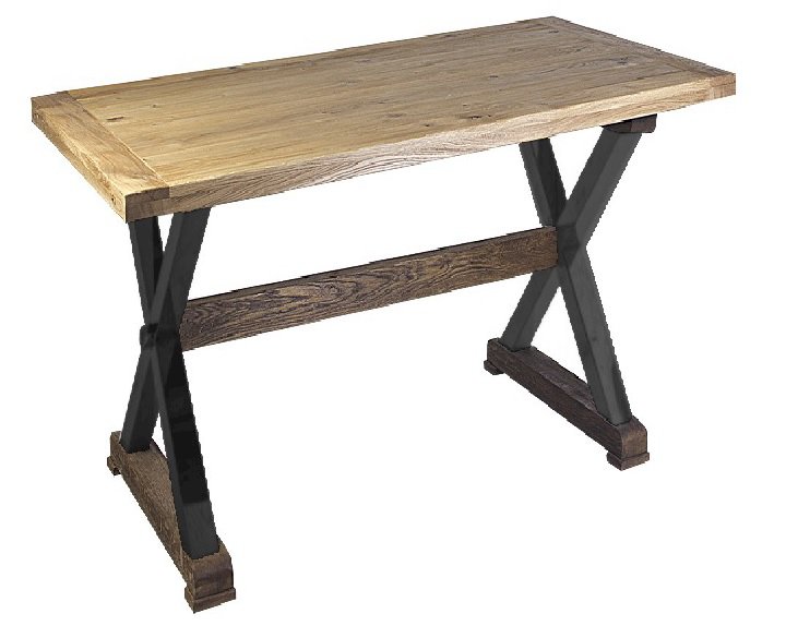 Jafra - nin - bit stół 180 z metalowymi czarnymi nogami, rozkładany (2 wkładki po 50cm)