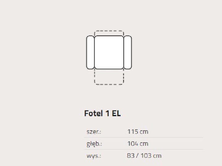 Feniks - Garret - Fotel 1EL z relaksem elektrycznym