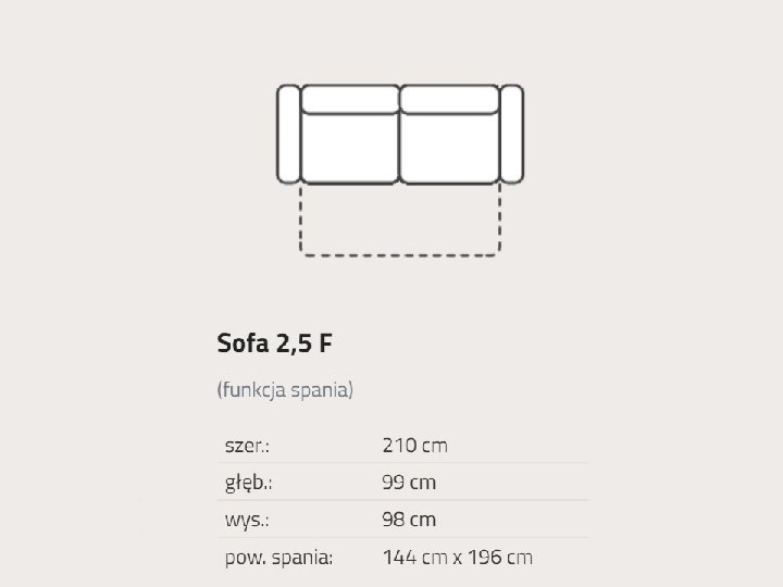 Feniks - Motion - Sofa 2,5F z funkcją spania