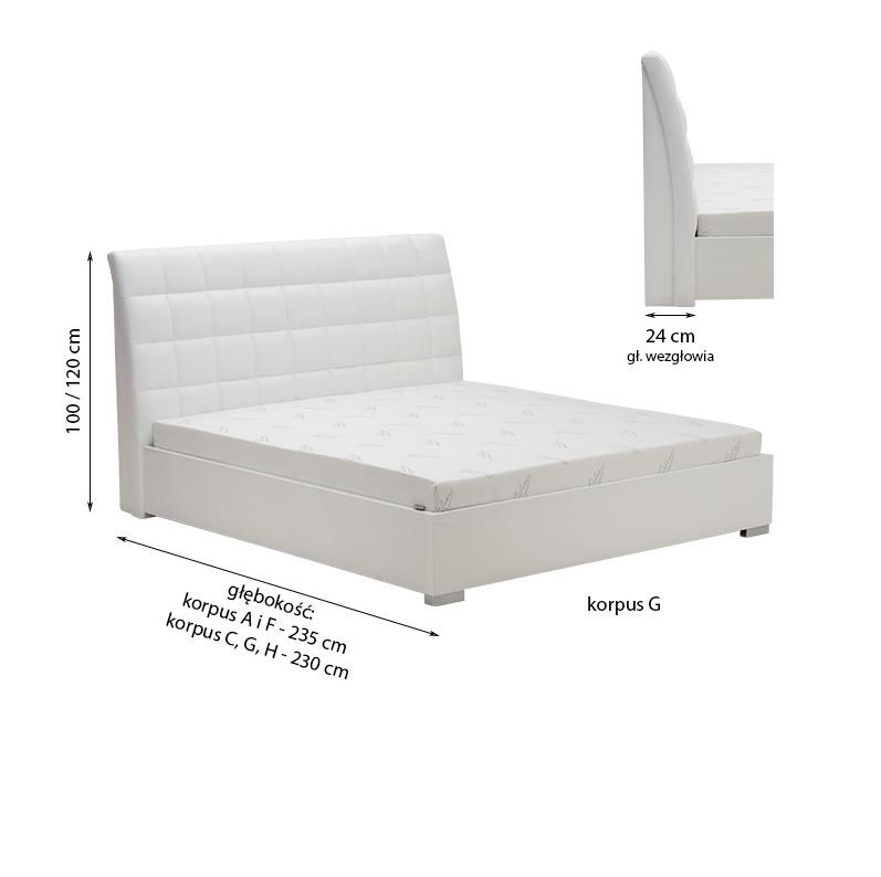 New Elegance - Łóżko  200 Mini Maxi 3100 różne konfiguracje