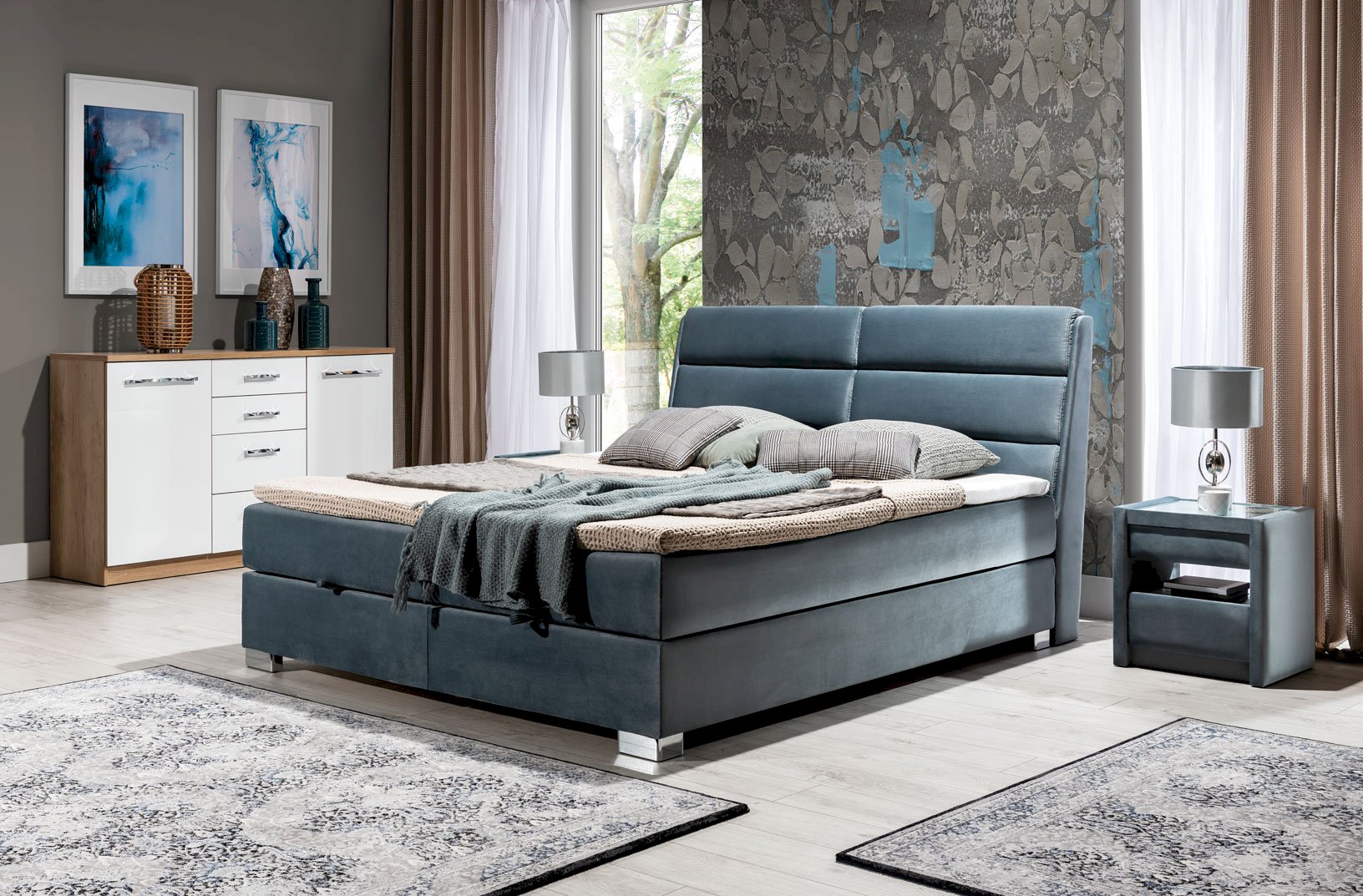 New Elegance - Łóżko 200 z Wezgłowiem 507 różne konfiguracje