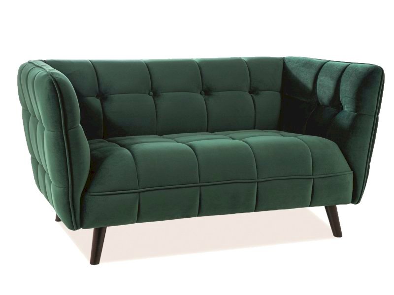 SOFA CASTELLO 2 VELVET ZIELONY BLUVEL 78 / WENGE