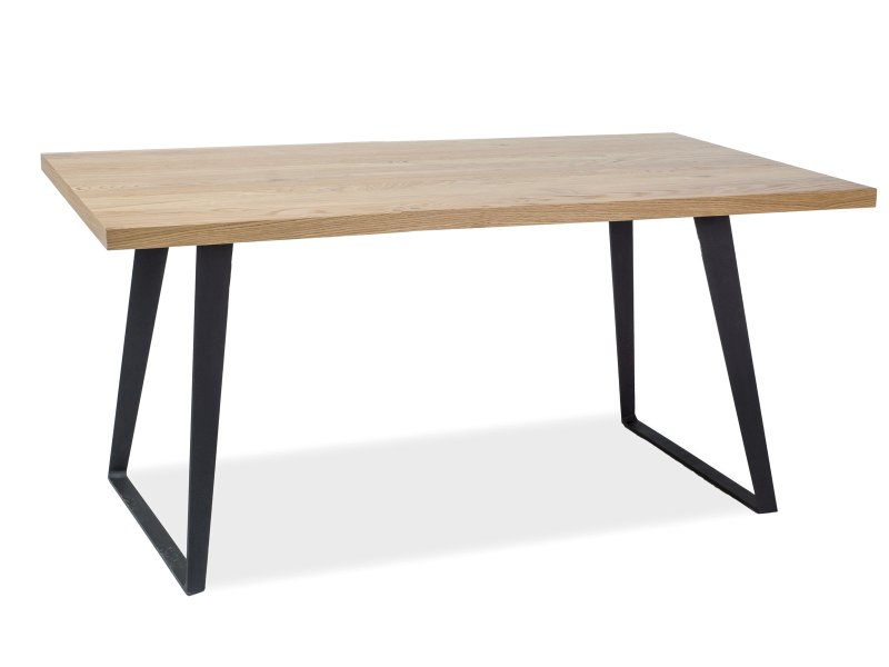 STÓŁ FALCON LITY DĄB/CZARNY150x90