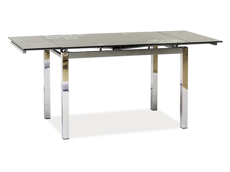 STÓŁ GD017 SZARY/CHROM 110(170)x74