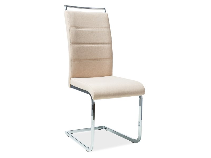 KRZESŁO H441 CHROM/BEŻ TAP.98