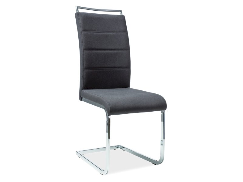 KRZESŁO H441 CHROM/CZARNY TAP.96