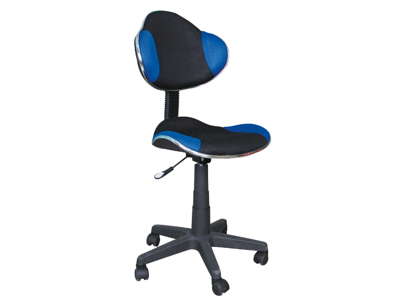 FOTEL OBROTOWY Q-G2 NIEBIESKO/CZARNY