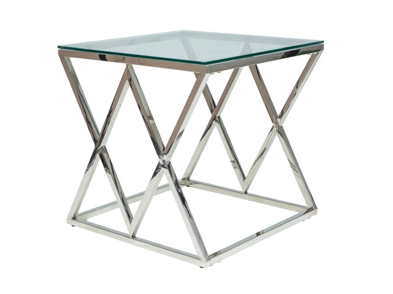 ŁAWA ZEGNA B TRANSPARENTNY/SREBRNY 55X55