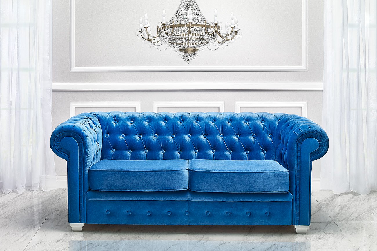 Chesterfield - sofa 2 osobowa