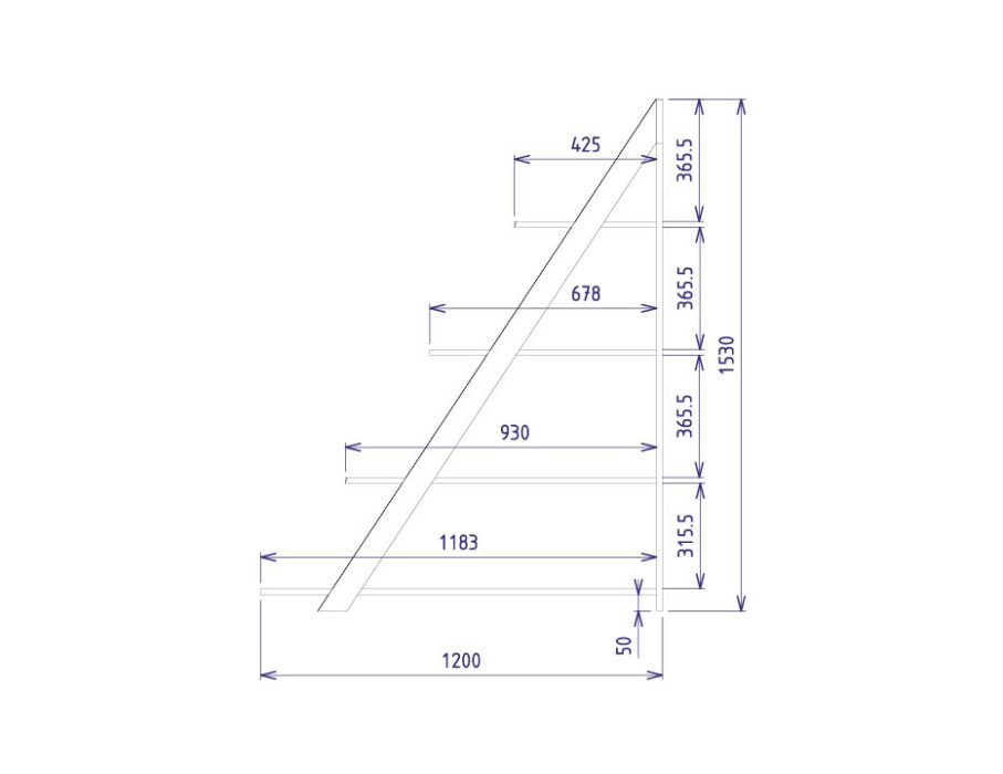 MEBIN-PIREUS REGAŁ WOLNOSTOJĄCY II