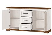 Szynaka - country - bufet 2-drzwiowy z 2 szufladami i barkiem