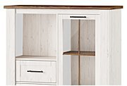 Szynaka - country - witryna niska 1-drzwiowa z 3 szufladami