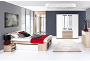 Szynaka - milo 09 łoże 160 2 szafki nocne wysuwane i 2 szuflady