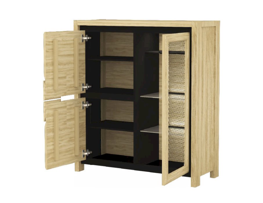 MEBIN - NESCO SZAFKA Z BARKIEM Z OŚWIETLENIEM KJ