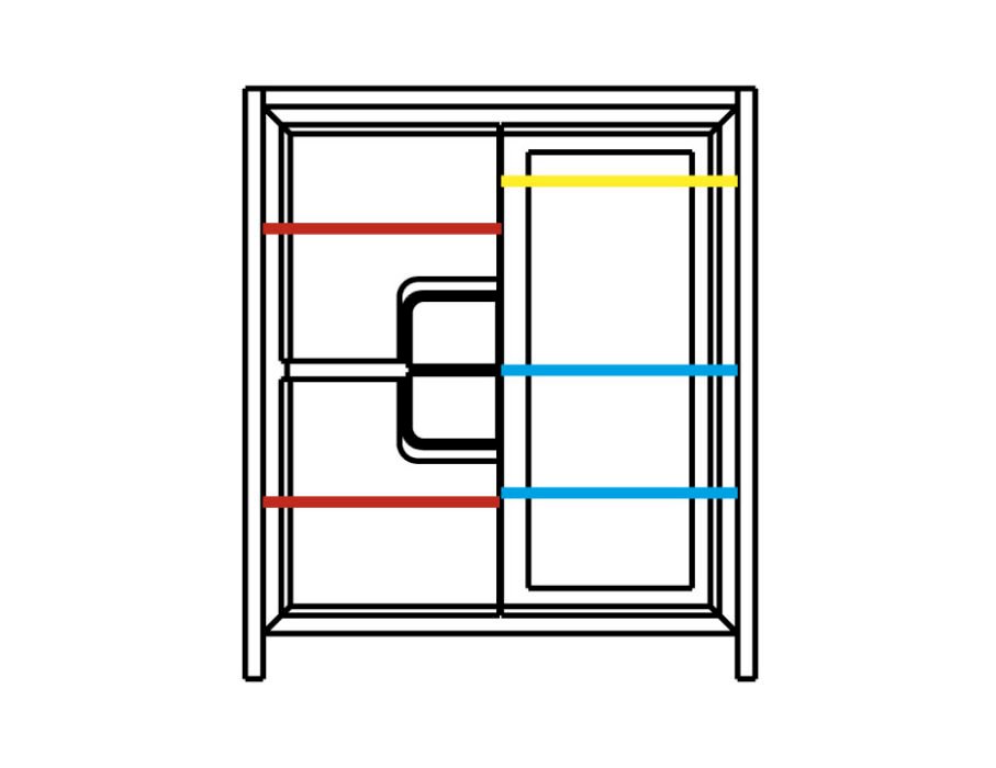 MEBIN - NESCO SZAFKA Z BARKIEM Z OŚWIETLENIEM KJ