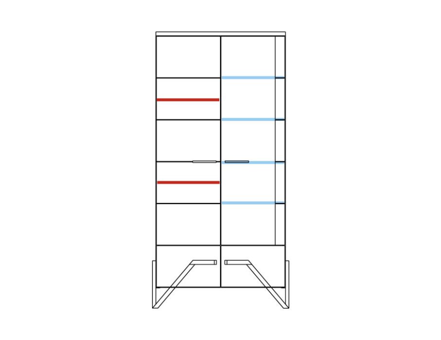 Mebin - Pik- WITRYNA PODWÓJNA Z OŚWIETLENIEM III PRAWA
