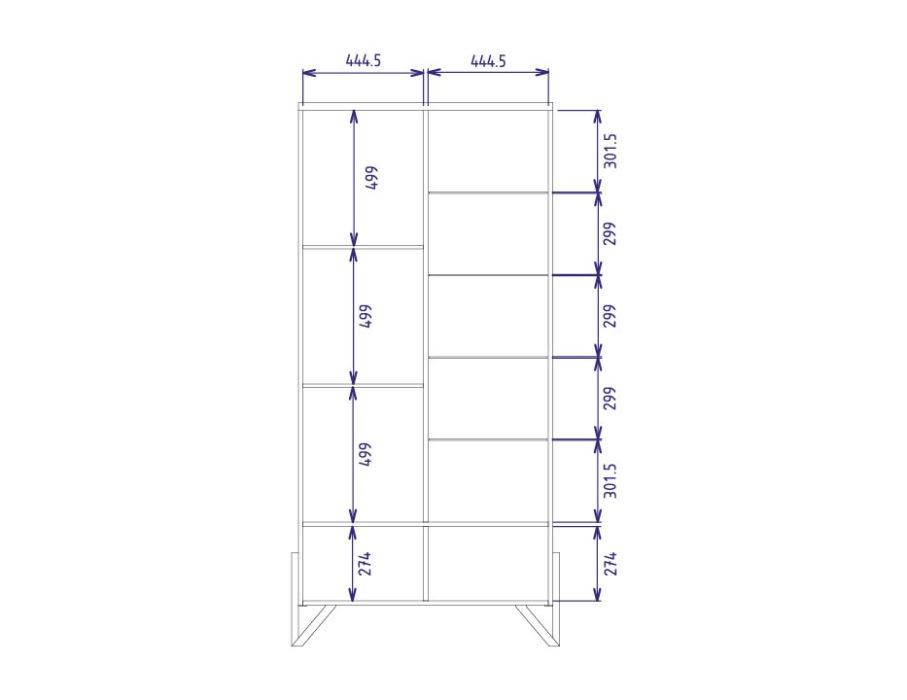 Mebin - Pik- WITRYNA PODWÓJNA Z OŚWIETLENIEM III PRAWA