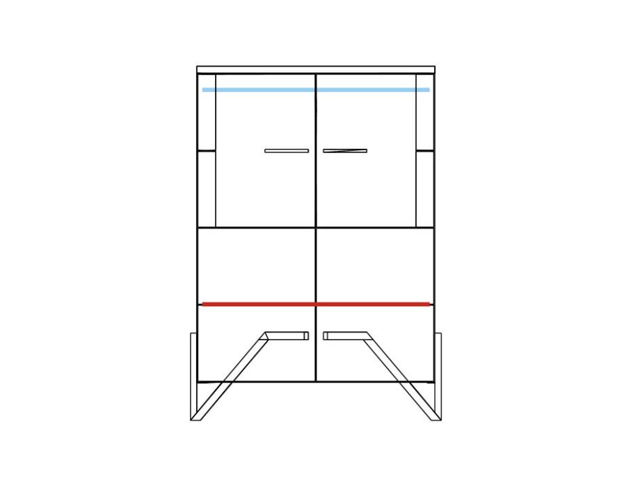 Mebin - Pik- WITRYNA NISKA Z OŚWIETLENIEM