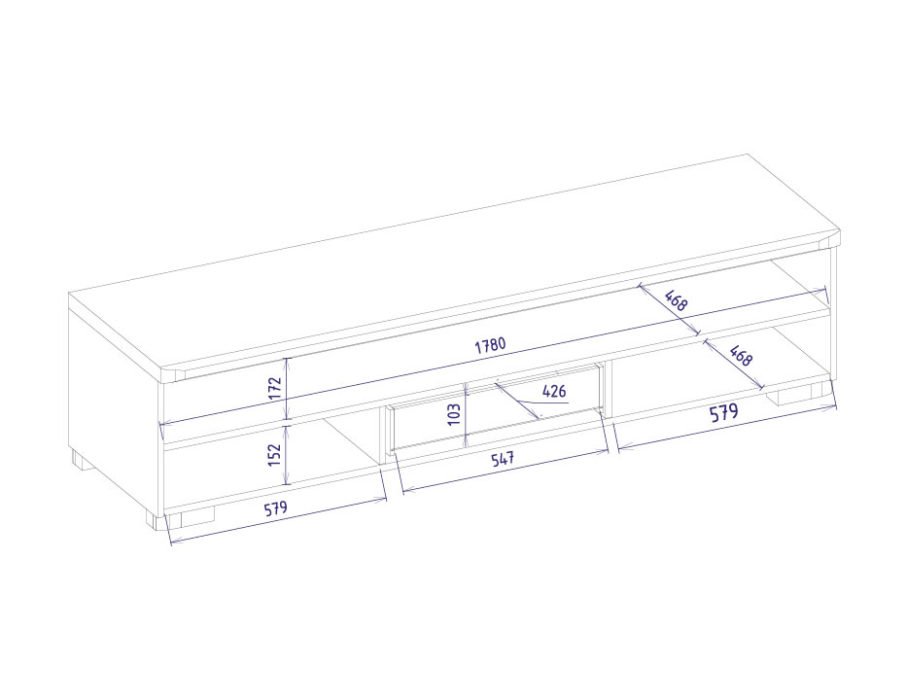 MEBIN-RIMINI SZAFKA RTV MAXI