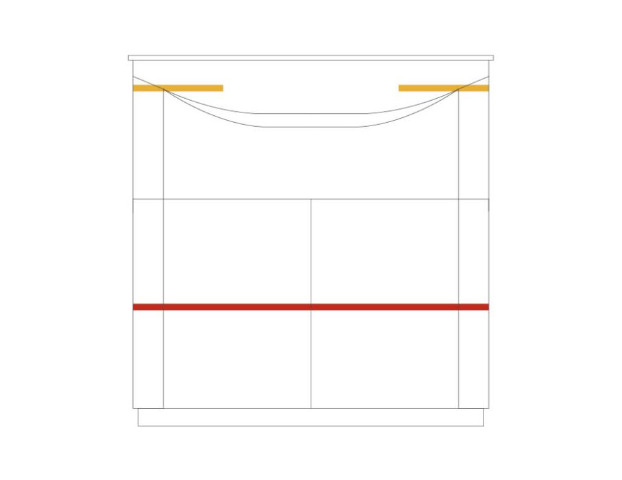 MEBIN - BARI SZAFKA 2D Z BARKIEM