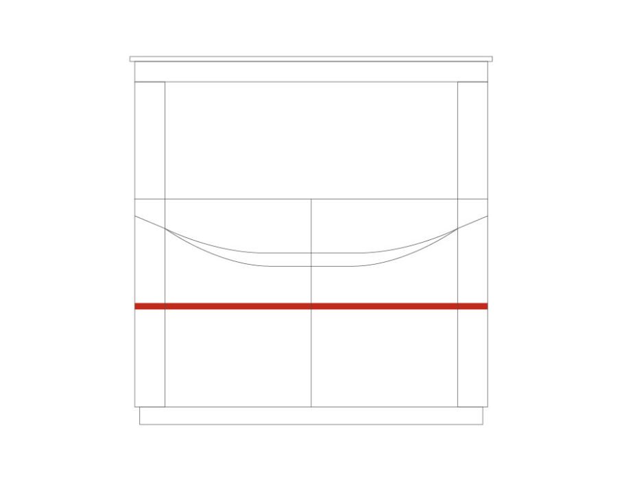 MEBIN - BARI SZAFKA 2D Z WNĘKĄ