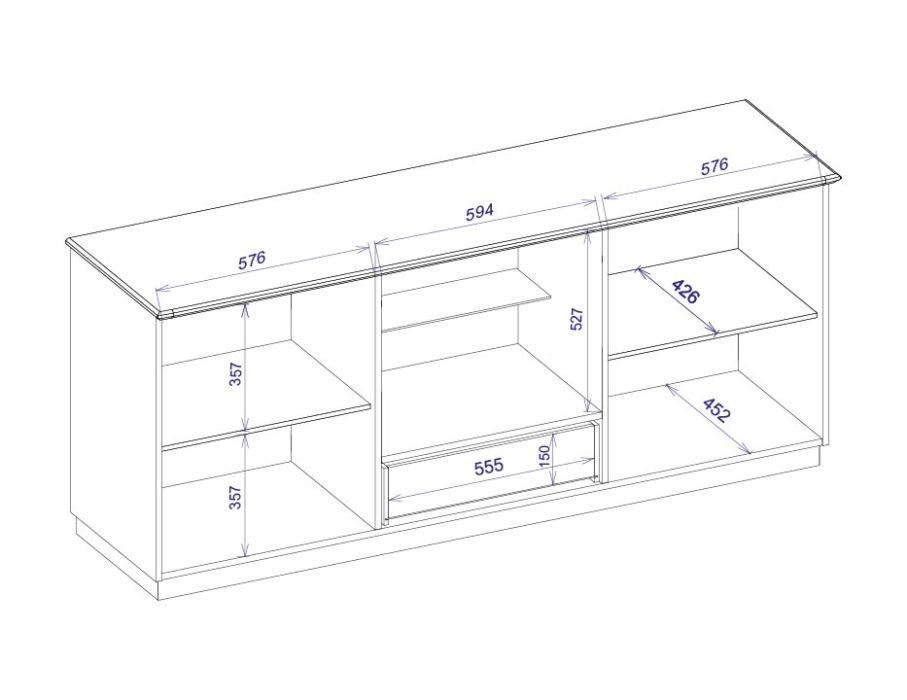 MEBIN - BARI KOMODA 2D1SZ Z BARKIEM MEBIN - BARI KOMODA 2D1SZ Z BARKIEM
