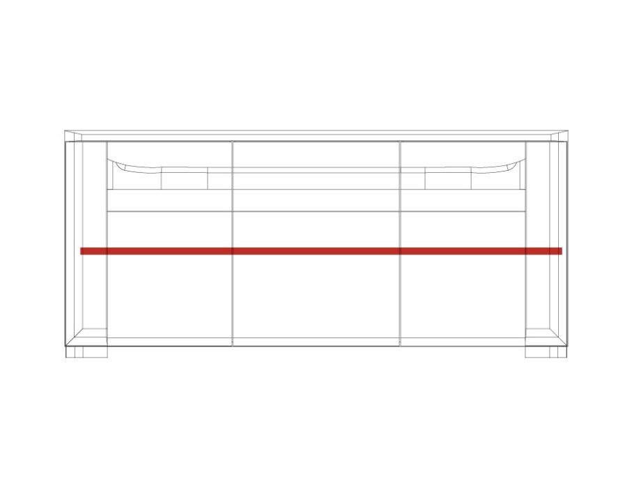 Mebin - Riva - Komoda 3D1SZ