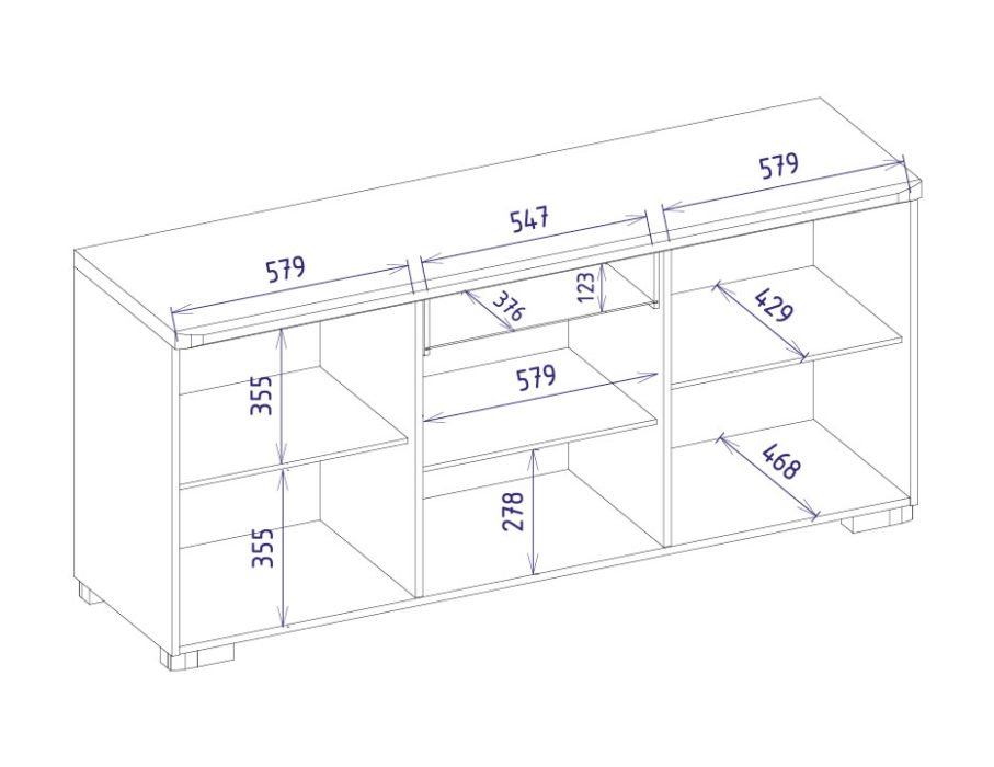 Mebin - Riva - Komoda 3D1SZ
