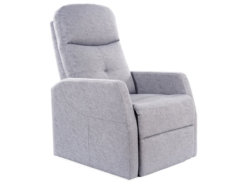 FOTEL ROZKŁADANY ARES VELVET SZARY BLUVEL 14
