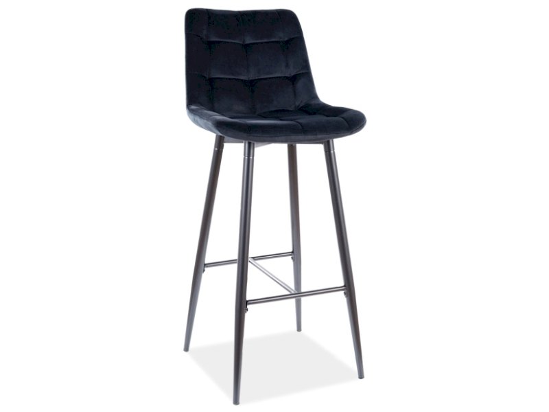 HOKER CHIC H-1 VELVET CZARNY STELAŻ / CZARNY BLUVEL 19