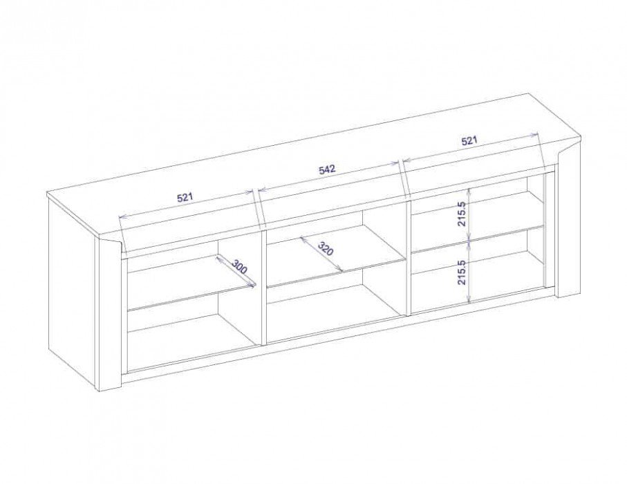 Mebin - Sempre Witryna wisząca duża 2DS