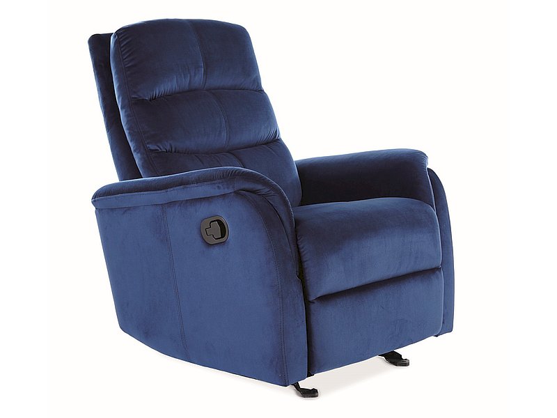 FOTEL ROZKŁADANY JOWISZ VELVET GRANATOWY BLUVEL 86