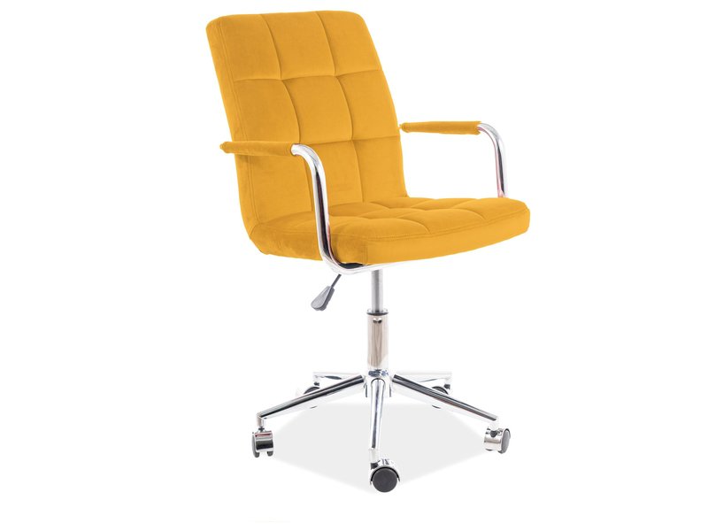 FOTEL OBROTOWY Q-022 VELVET CURRY BLUVEL 68