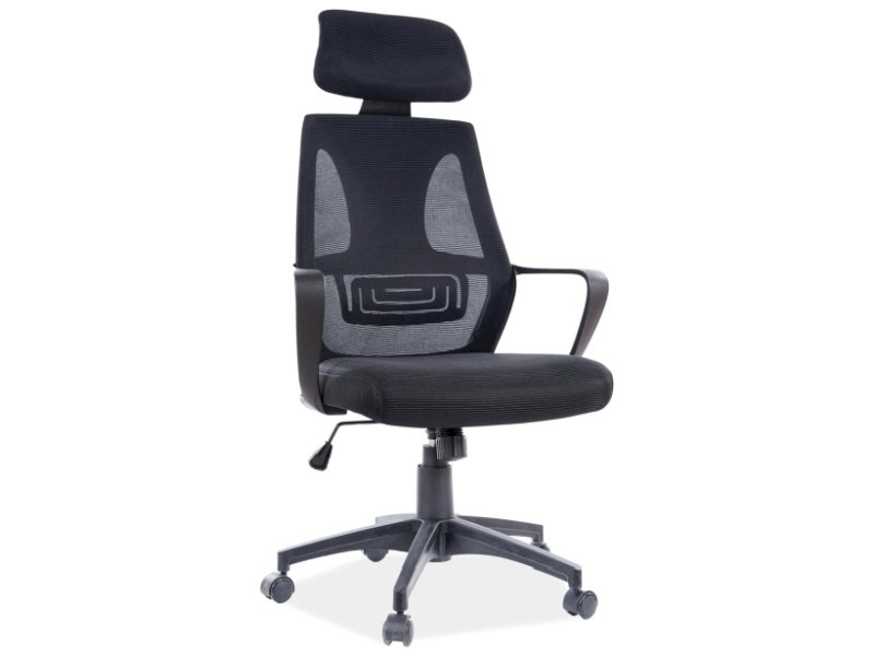 FOTEL OBROTOWY Q-935 CZARNY