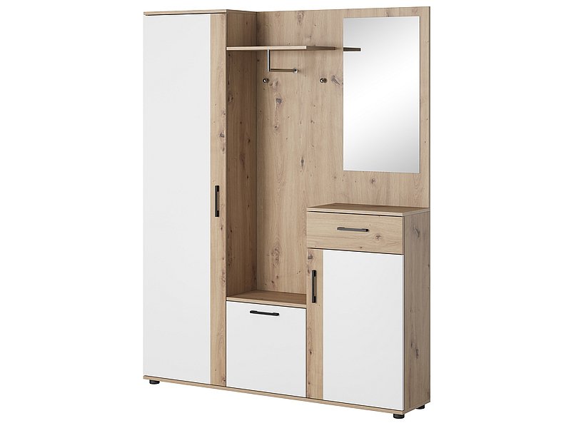 PRZEDPOKÓJ ZESTAW P-006 DĄB ARTISAN / BIAŁY MAT