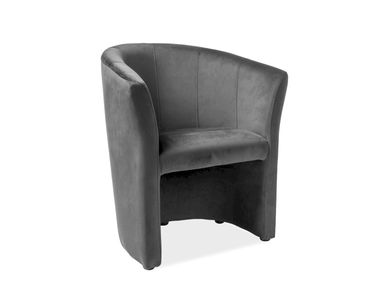 FOTEL TM-1 VELVET CZARNY BLUVEL 19/ WENGE