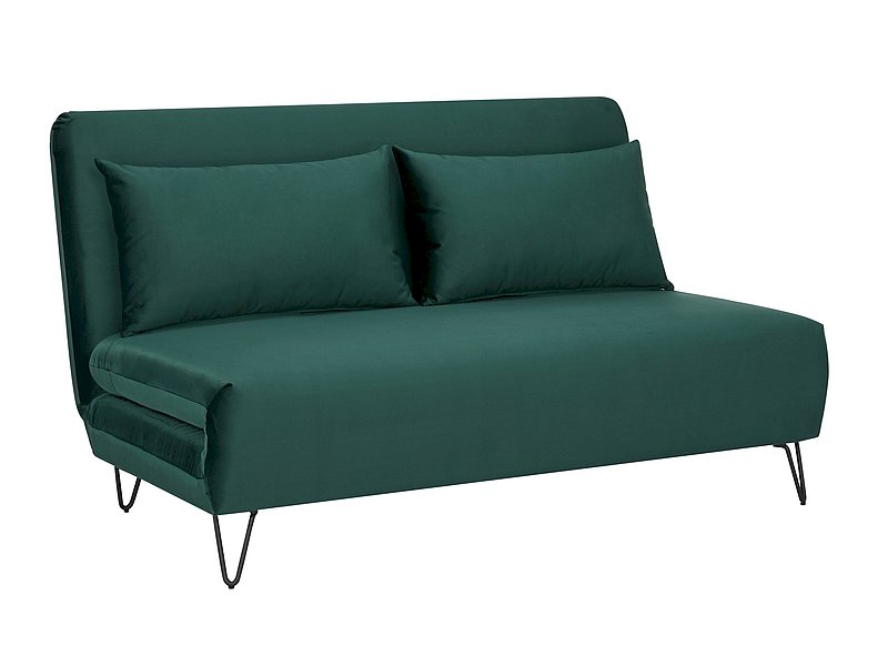 SOFA ZENIA VELVET ZIELONY TAP.189/CZARNY