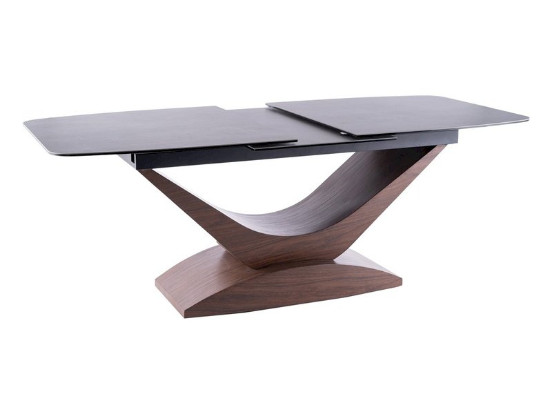 STÓŁ DOLCE CERAMIC SZARY MARMUR/ORZECH 180(240)X95