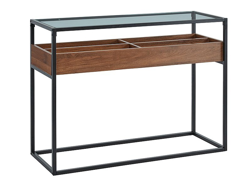 KONSOLKA MERIDA C DĄB/CZARNY 110X38