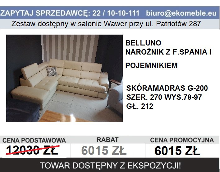 GALA COLLEZIONE - NAROŻNIK BELLUNO