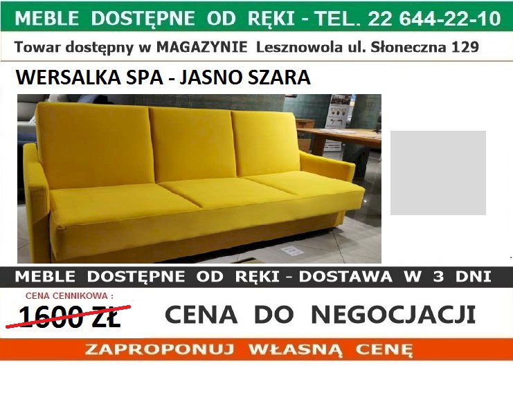 SPA WERSALKA - JASNO- SZARA 
