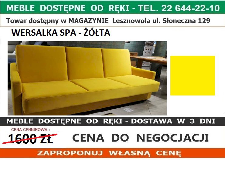 SPA WERSALKA -  ŻÓŁTA