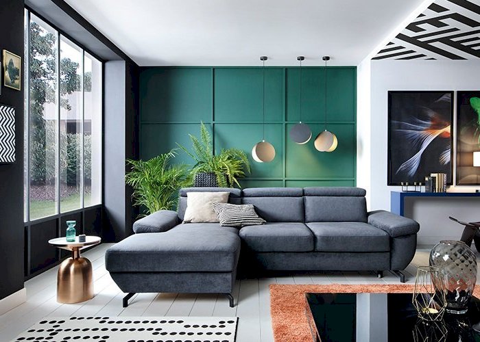 Bydgoskie Meble - Rima Narożnik rec/bk-2,5f