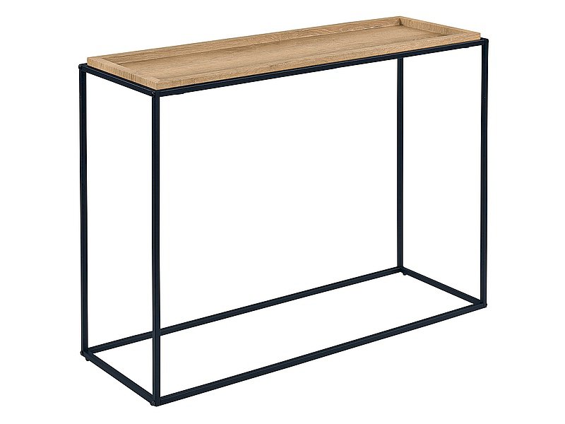 KONSOLKA MERIDA C DĄB/CZARNY 110X38