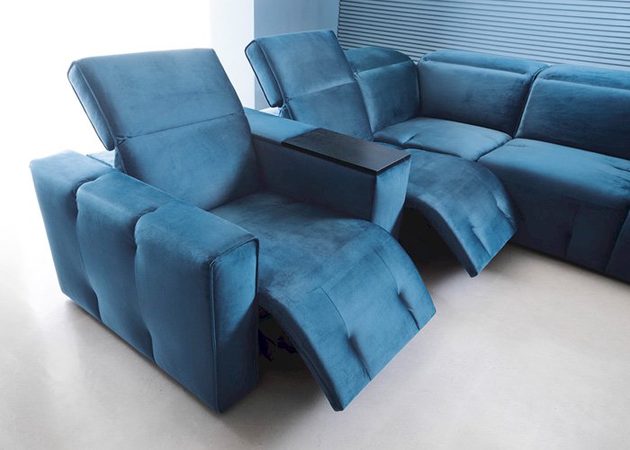 Etap sofa - Spot Narożnik 1RF mod. prost. z USB 1RF E 2,5F REC BK