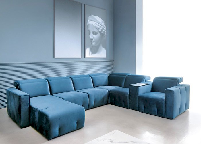 Etap sofa - Spot Narożnik REC BK-2,5F-E-1RF-mod. prost. z USB-1RF